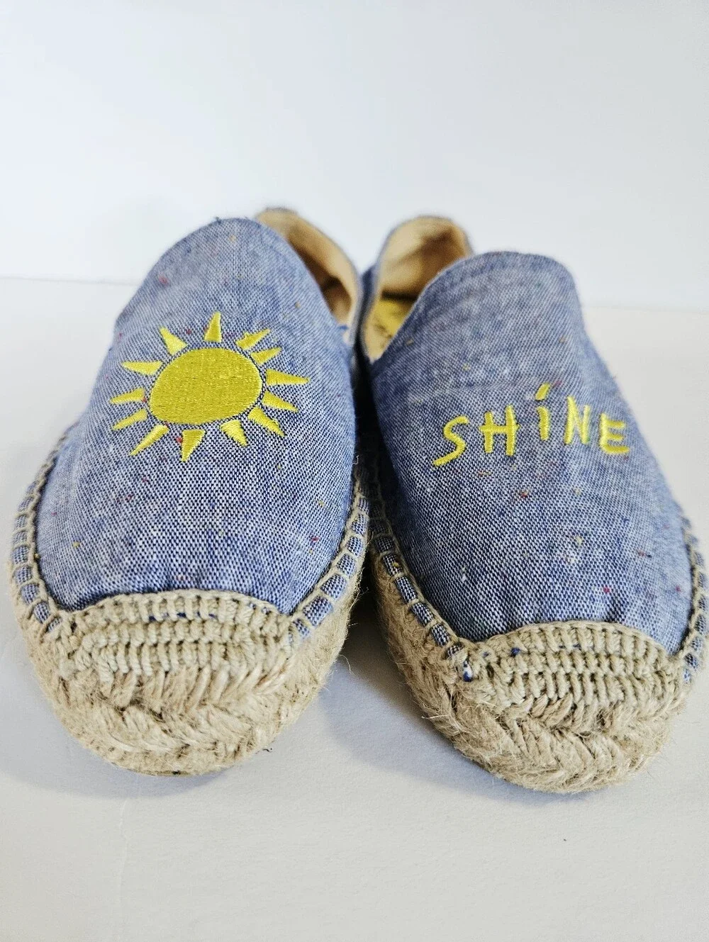 Soludos X Mary Matson Collab Limited Edition Sunshine Embroidery Espadrilles 6.5